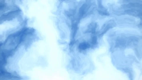 A slow animation of white clouds on a blue sky, seamless loop, realistic blue Stock Footage 338410366