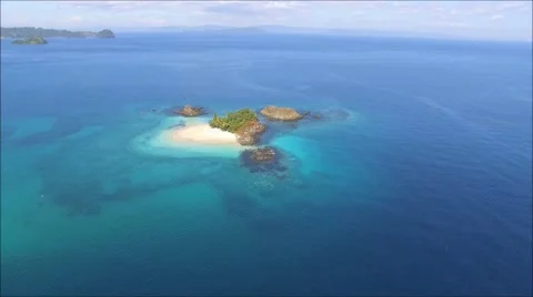 Slow beautiful passage over beautiful island. Stock Footage 65343897