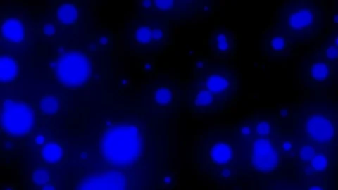 Slow Blue Dark Dynamic Particles Rotating Abstract Motion Background Loop Stock Footage 100600484