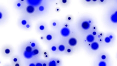 Slow Blue White Dynamic Particles Rotating Abstract Motion Background Loop Video stock 100600674