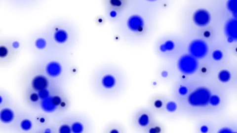 Slow Blue White Dynamic Particles Cluster Abstract Motion Background Loop Video stock 100600764