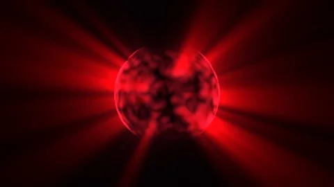 Slow Boiling Dark Red Sun Rays Motion Background Loop 2 Video stock 101388814