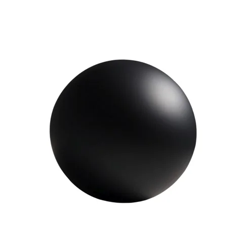 Slow Bouncing Black Ball - Gentle Motion Loop Stock Footage 303695977