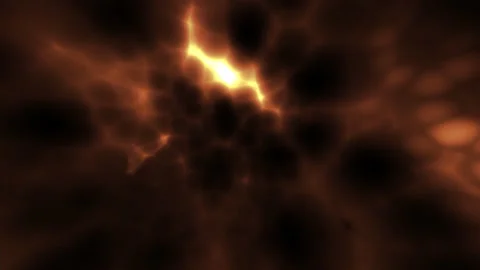Slow Burning Fire Cells Cellular Brain Thought Energy Stock Footage 143894631