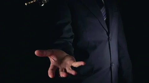 SLOW: Businessman catches a keys Stock Footage 63763243