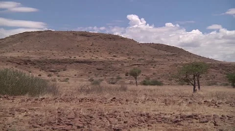 Slow camera motion with desert landscape Stock Footage 51328315