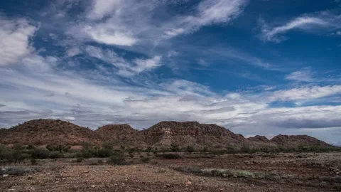 Slow cloud over rugged terrain in Australia Stock Footage 130235182