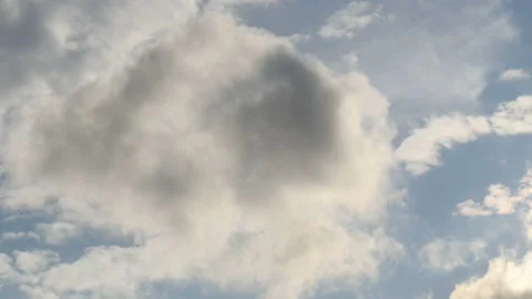 Slow clouds moving on the sky in heaven 動画素材 163995963