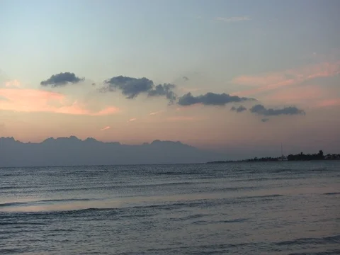 Slow clouds sunrise Stock Footage 71475481