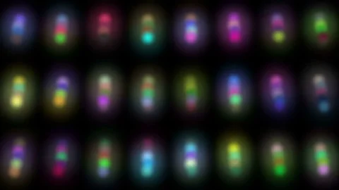 Slow color dots Stock Footage 80036871