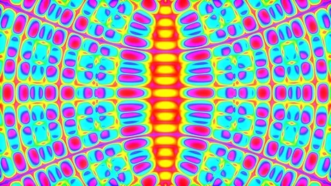 Slow Colorful Wave Pattern Psychedelic Abstract Motion Background Loop Stock Footage 99843001