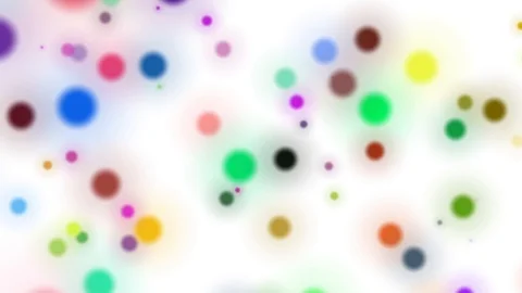 Slow Colorful White Dynamic Particles Rotating Abstract Motion Background Loop Video stock 100603073