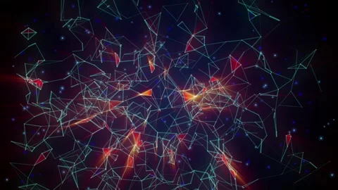 Slow connecting Lines rays Video stock 342144188