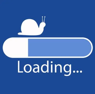 Slow connection Illustrazione stock