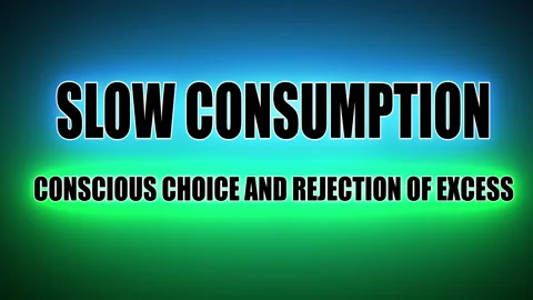 Slow consumption – conscious choice and rejection of excess. Stock Footage 303270541