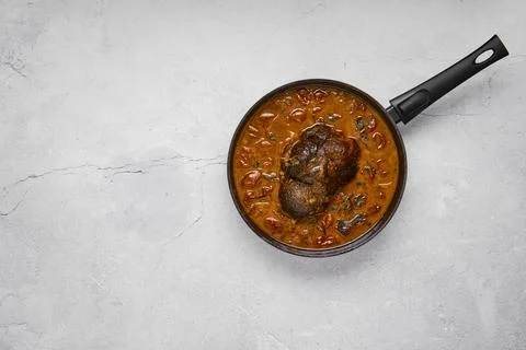 Slow cooked boneless meat Foto stock
