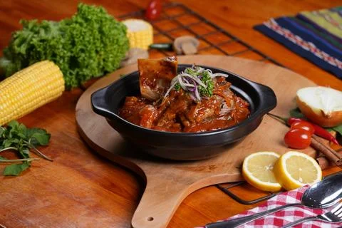 Slow-Cooked Meat Stew Stock Photos
