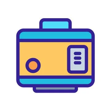 Slow cooker icon vector. Isolated contour symbol illustration 스톡 일러스트