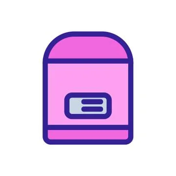 Slow cooker icon vector. Isolated contour symbol illustration 스톡 일러스트