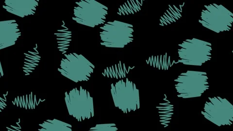 Slow Cool cartoon doodle pattern with fun minimali Stock Footage 320991119