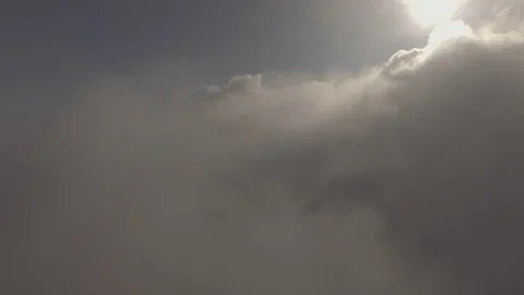 Slow Descent Into A mist looking in forming clouds, 4K Stock Footage 72907586