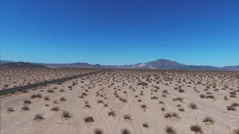 Slow Desert Track DH Grave Stock Footage
