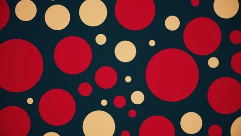 Slow displacing circle shapes, abstract pattern of huge circles Stock Footage 123381027