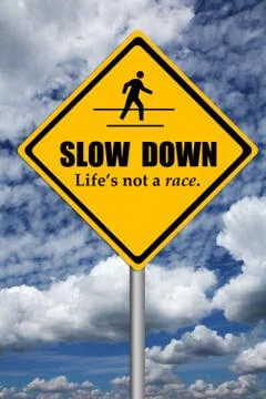 Slow down Stock Illustration