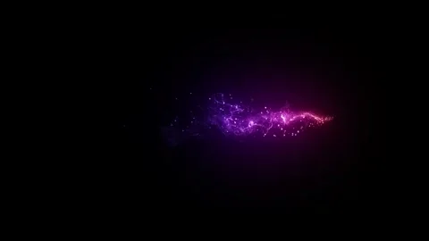 Slow Down Long Magic Shape Colorful Dust particles Stock Footage 240709712