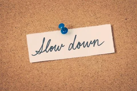 Slow down Stock Photos