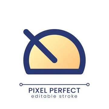 Slow down pixel perfect gradient fill ui icon イラスト素材
