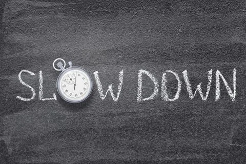 Slow down watch 스톡 사진