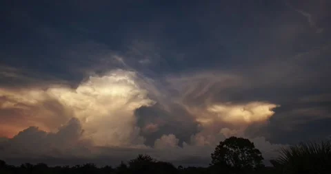 Slow Dusk Clouds (4320p 29.97) Stock Footage 343897448