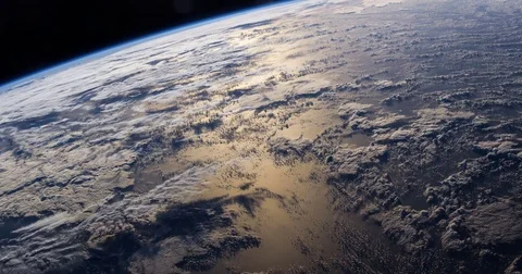 Slow Earth Rotation with sunlight reflections over seas timelapse 4k Видео 71657102
