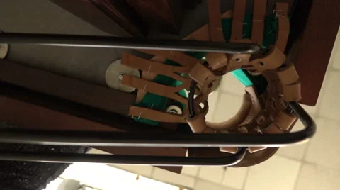 The slow fall of a billiard ball in a pocket Stock Footage 61766646