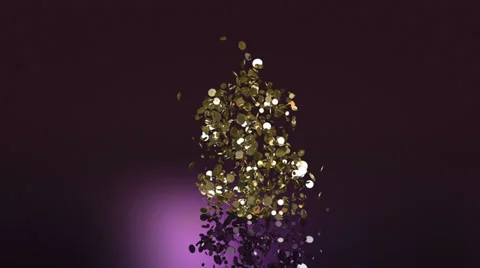 Slow falling dollar symbol + Alpha Stock Footage 38428062