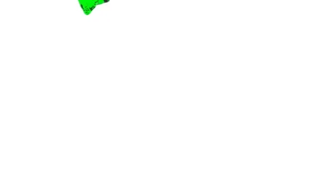 Slow falling jet of green liquid on a white background. Stock Footage 124743325