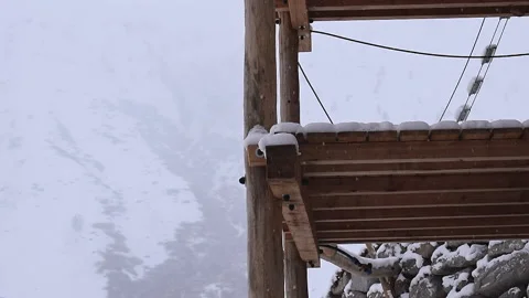 Slow falling snow Stock Footage 232066363