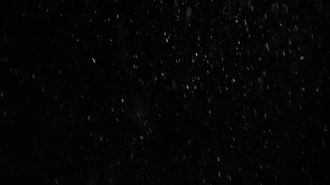 Slow falling sparkling fluffy big snow on a black background. Perfect for adding Stock Footage 260367515
