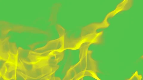 Slow fire flame burn glowing on green screen background. Stock Footage 170372913
