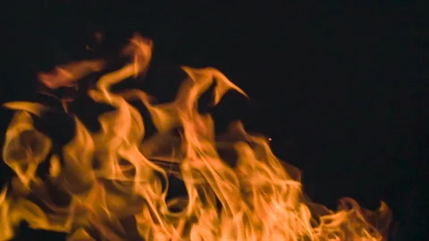 Slow Flame Flow Diagonally HD Pro Stock Footage 258948499
