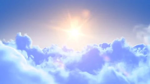 Slow flight above the clouds Stock Footage 46002973