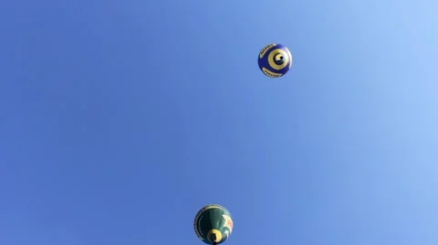 Slow flight of balloons Stock Footage 54620907