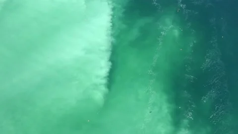 Slow flight over the edge of massive herring spawn, clearly visible Vidéo 150340369