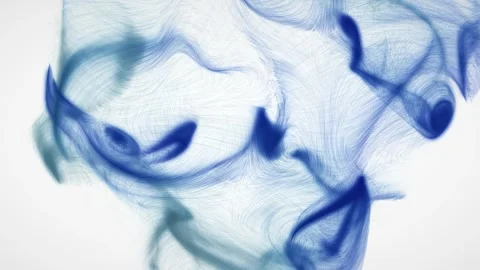 Slow Flowing Blue Matter Wave Background Stock Footage 346060522