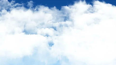 Slow Flying Through Clouds Stock Footage 32691987