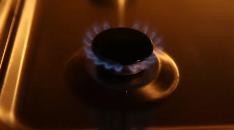 Slow gas burning Stock Footage 50729255