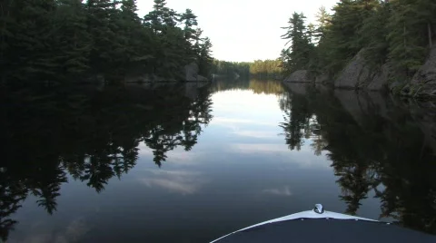 Slow Gliding on the Lake Surface 스톡 동영상 831595