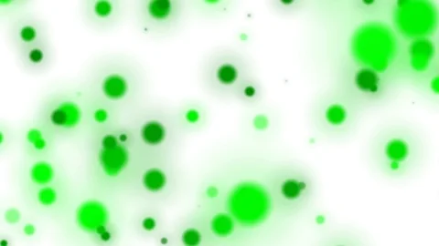 Slow Green White Dynamic Particles Cluster Abstract Motion Background Loop Video stock 100601145