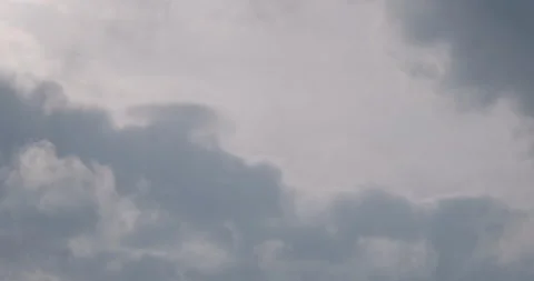 Slow Grey Clouds in the Sky Stock Footage 141157564